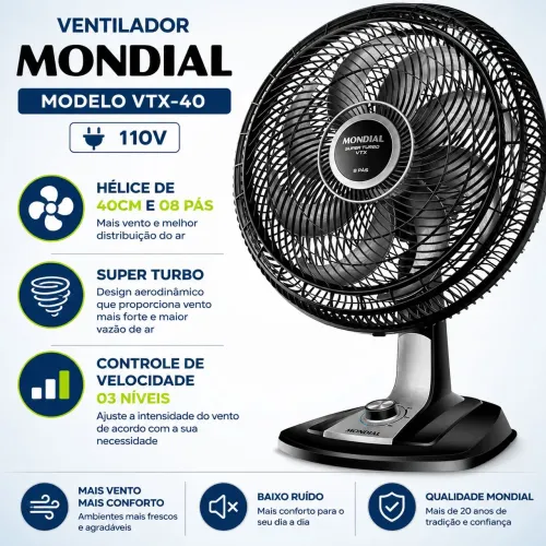 Ventilador Mondial Super Turbo
