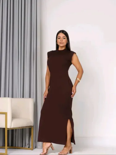 Vestido longo Premium canelado M