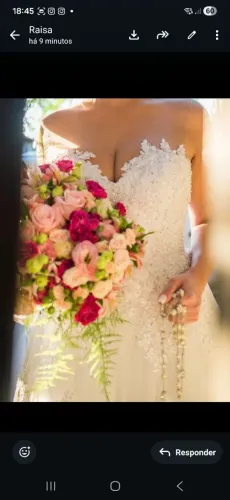 Vestido de noiva maravilhoso