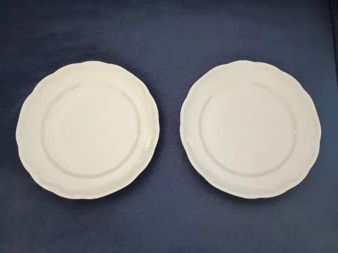 Prato raso Porcelana Schmidt - 02 unidades - 24,5cm de diâmetro