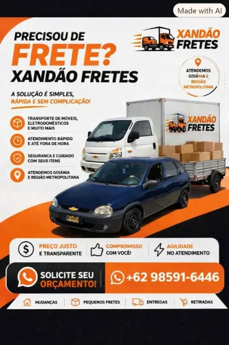 Fazemos frete com preços especiais
