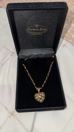 Correntinha e pingente - OURO 18K (nunca usada)