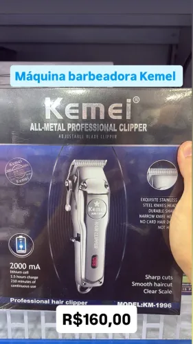 Máquina barbeadora kemel - Entrega Rápida 