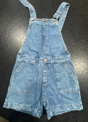 Jardineira jeans tam 14