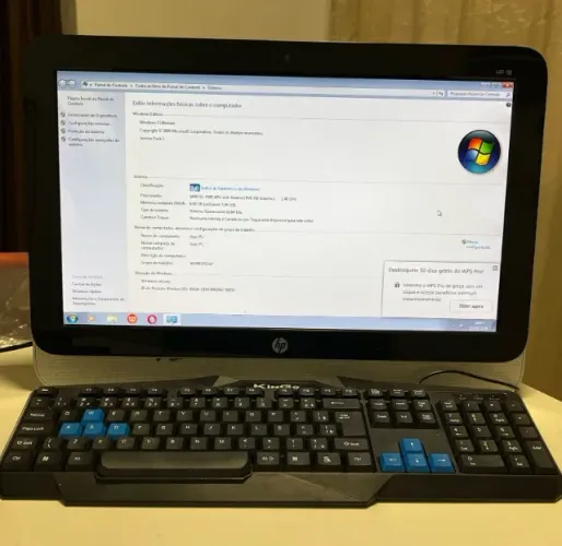 PC All in One HP 18 polegadas com SSD e 6GB RAM | Ideal para estudos e uso básico