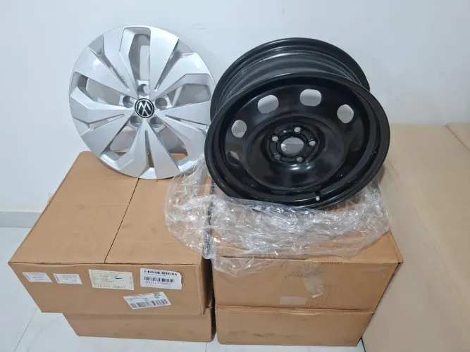 Rodas de Ferro Aro 16 +Calotas . T-Cross Sense 2026