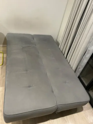 Sofá-cama cinza TOK STOK