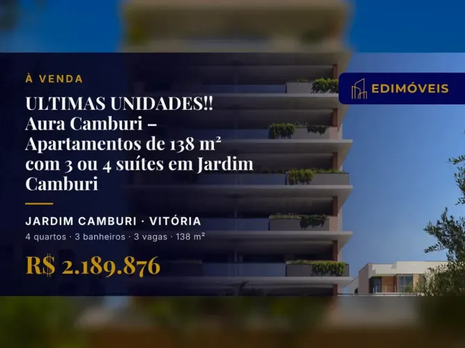 Apartamento em Jardim Camburi: 4 suítes, ideal para quem busca exclusividade