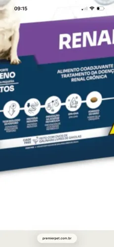 Ração premier RENAL 10kg