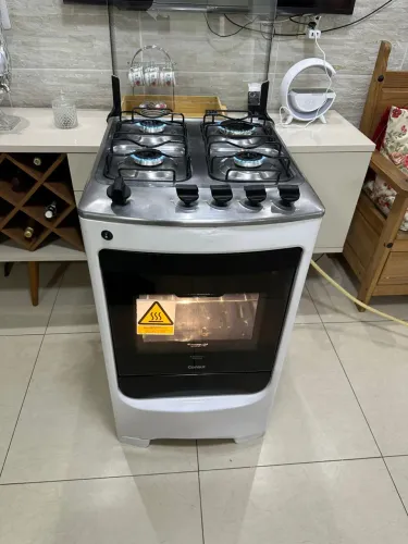 Fogão cônsul 4 bocas mesa inox e queimadores super chama