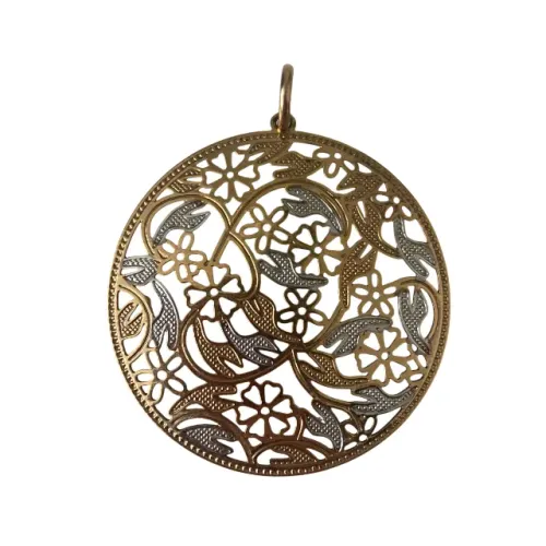 Pingente Rommanel Mandala Ana Hickman Folheado a Ouro 18k