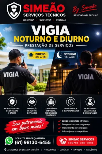 Vigia - Ronda - Porteiro - Limpeza