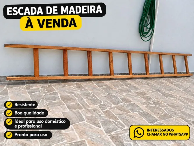 Escada de Madeira 4 metros