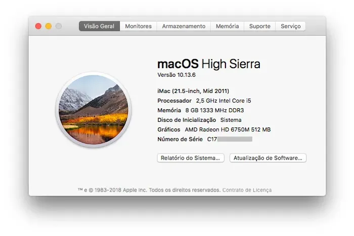 iMac 21" Mid 2011 i5 2.5 GHz *1004*