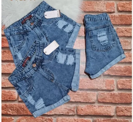 Short jeans feminino 