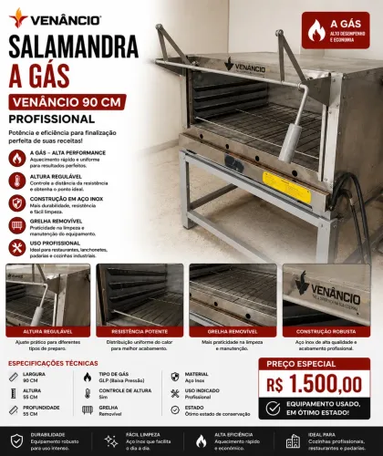 FORNO VENÂNCIO A GÁS