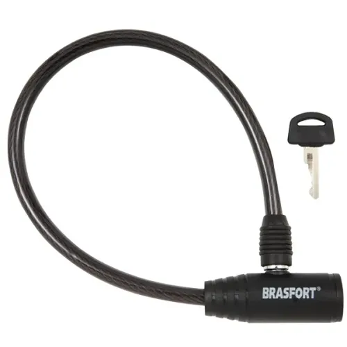 Cadeado para Bicicleta Brasfort 8mmx60cm Com Chave *ENTREGA GRÁTIS*