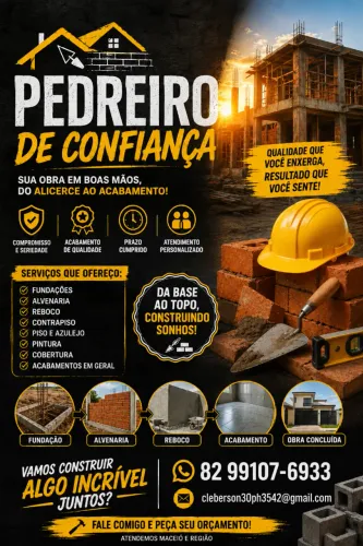 PEDREIRO DISPONIVEL!!