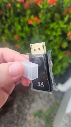 Adaptador conversor Displayport em HDMI p/ monitor (Lacrado, 4K 60hz. Livre-se do cabo DP)