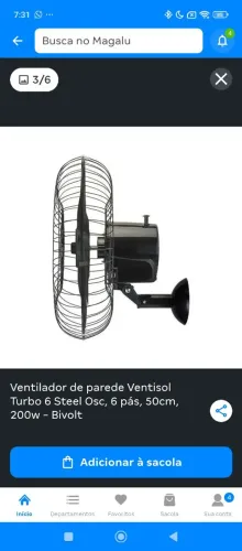 Ventilador ventisol 50 cm turbo