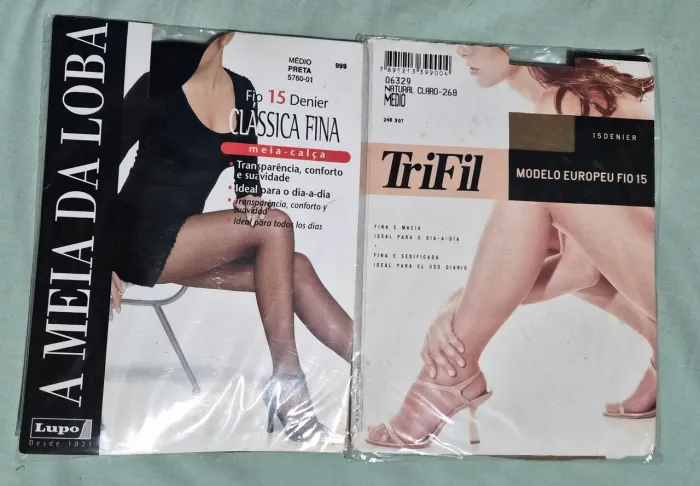 Kit meia calça lupo e trifil 15 fios