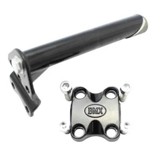 Suporte Guidão Cross 21.1mm Alumínio/Aço Preto 4 Parafusos 6mm 22377