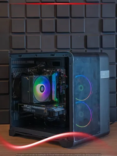 Pc Gamer Ryzen 5 3600, GTX 1660 Super, 16GB, SSD 500GB, Fonte 600W, Gabinete RGB