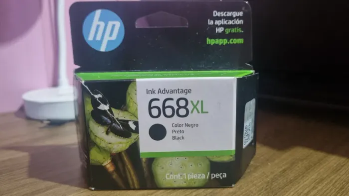 Cartucho de tinta HP Ink Advance 668XL, cor preta