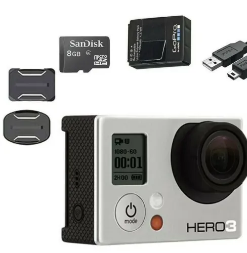Câmera Hero 3 semi nova completa na caixa e com 2 baterias manual ...