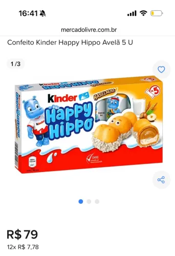 Chocolate Kinder Happy Hippo