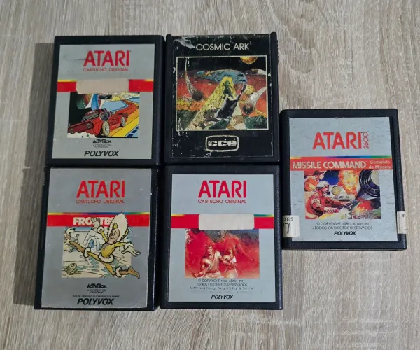 Frostbite, míssil commando, cosmik ark, enduro mais um para Atari 2600