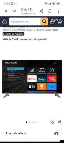 Tv smartv 43 polegadas philco