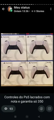 Vendo controle do ps5 Lacrados.