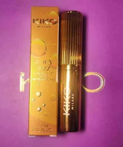 Máscara de cílios e sobrancelha Kiko Milano Juicy Fizz Cor 02 Juicy Tangerine