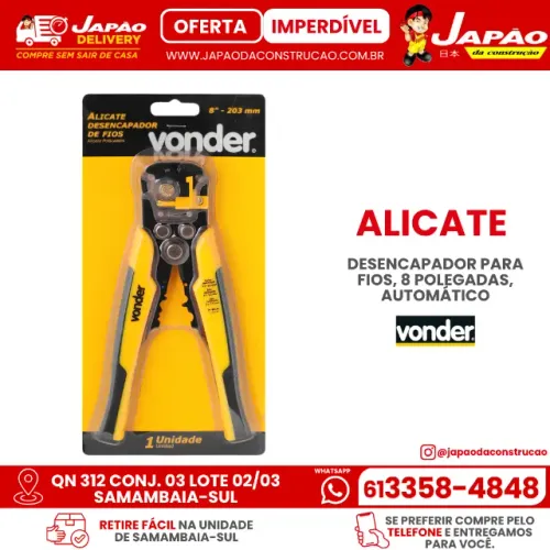 Alicate Desencapador De Fios 8" Auto Vonder Oferta Por Tempo Limitado