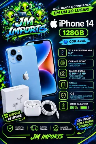 iPhone 14 128 GB azul.