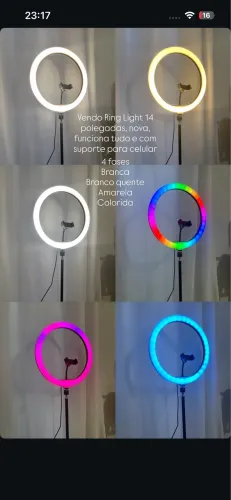 Ring light 14 polegadas 2.10m