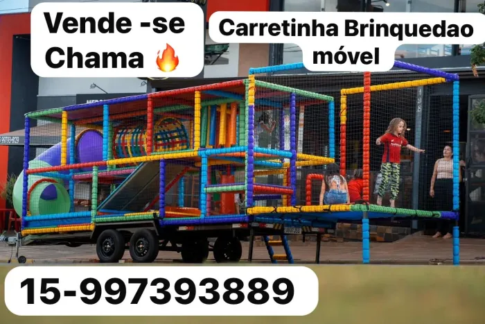 Playgraud móvel Brinquedao carretinha
