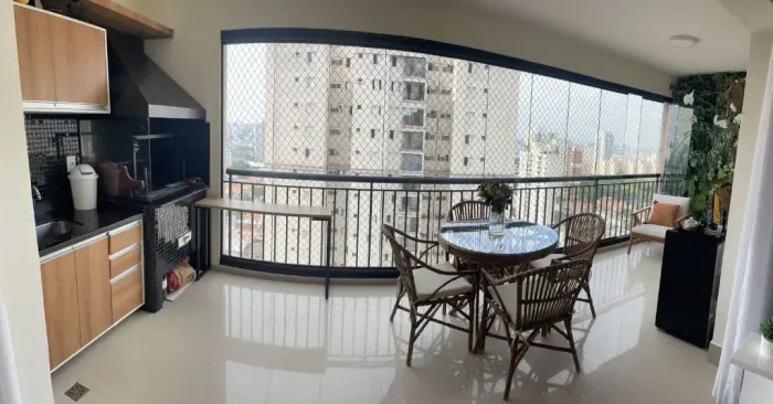 Excelente apartamento com varanda gourmet, 3 dormitórios (1 suíte) e 2 vagas, 120 m² - Vil
