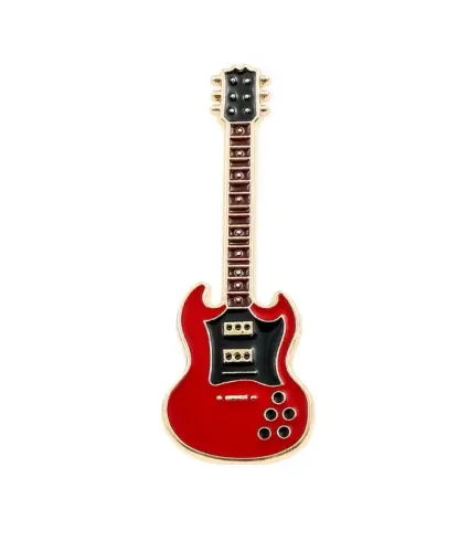Broche Pin de Lapela Mini Guitarra Modelo Gibson SG