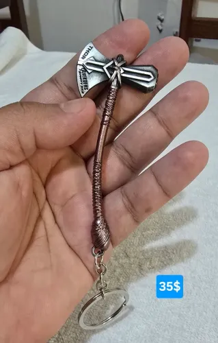 Chaveiro Machado/Martelo Rompe-Tormentas do Thor em metal