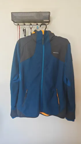Jaqueta Fleece Decathlon Quechua Masculina Azul Tam. GG (XL)