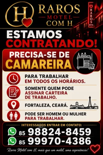 CAMAREIRA DISPONIBILIDADE DE HORÁRIO