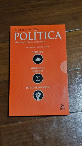Box O Essencial da Política - 3 Livros (Maquiavel, Platão e Rousseau)