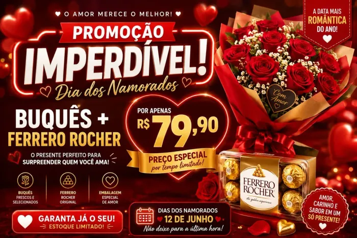 ? Buquê com Ferrero Rocher para Dia dos Namorados ? Presente Perfeito<br>