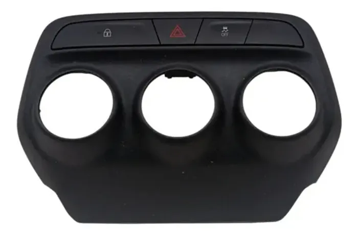 Moldura Ar Condicionado Botão Alerta Gm Onix 1.0 Turbo 2020 Preto