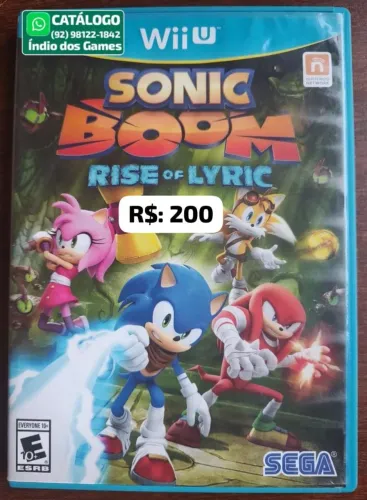 Sonic Boom Rise Of Lyric = R$: 200