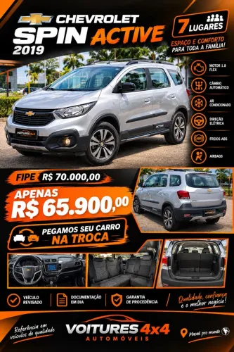 Chevrolet Spin Activ7 1.8 8V Econo.flex 5P Aut. 2019
