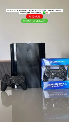 Ps3 DESTRAVADO COM JOGOS LOJA LIBERADA COM GARANTIA
