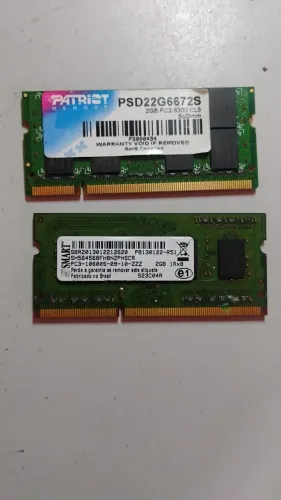 Memórias Ram DDR2 e DDR3 Notebook